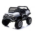 Elektrické autíčko Mercedes Unimog - nelakované - biele